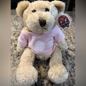 Vintage Chelsea Teddy Bear Co. Blonde Teddy Bear with Navy Tee